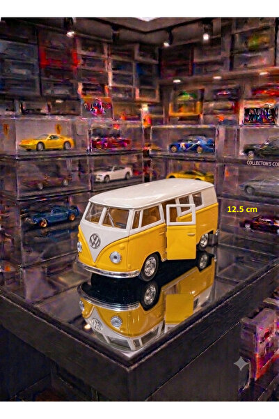 OYUNCAKSAHİLİ Volkswagen 1962 Model Minibüs Diecast 1:36 Metal Plastk Araba K...