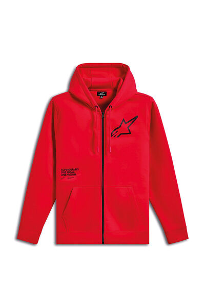 Alpinestars Traverse Hoodie Kapüşonlu Sweatshirt Kırmızı