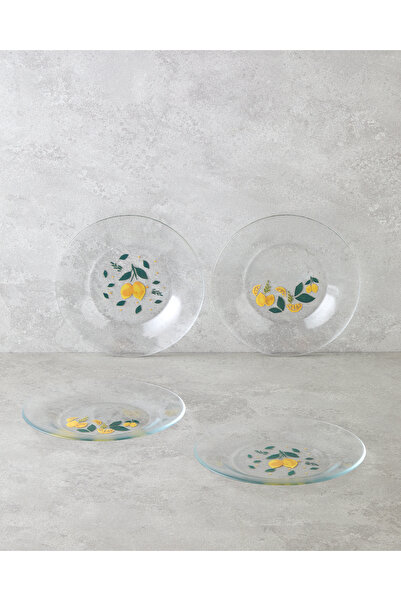 English Home Lemon Cam 4'lü Pasta Seti 19 cm Sarı-Yeşil