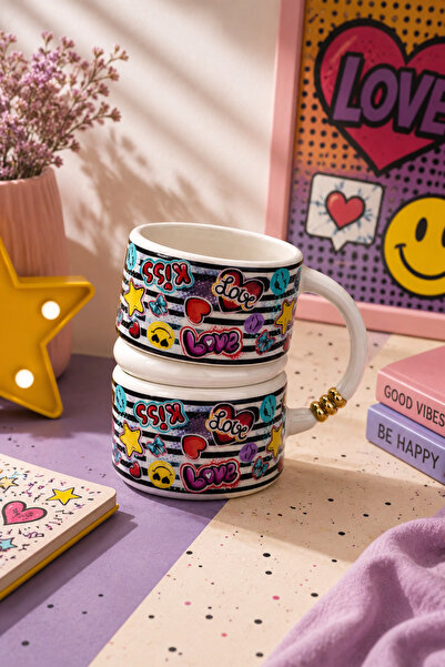 YzHome Acar Porcelain Luxury Large Size Patterned Soft Drink Tea Coffee Glass...