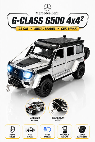 YILDIRIM OYUNCAK Çek Bırak Işıklı Ve Sesli Mercedes G Kasa 23 cm Çekme Halat ...