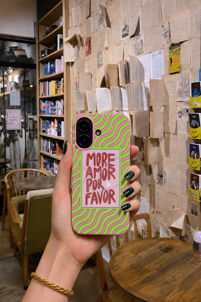 DoaCase iPhone 16 Uyumlu Pembe Renkli Lansman Telefon Kılıfı