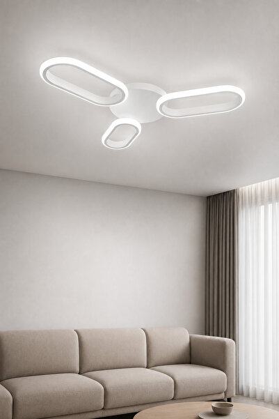 AvizeGO Hilton 3'lü LED Plafonyer Avize