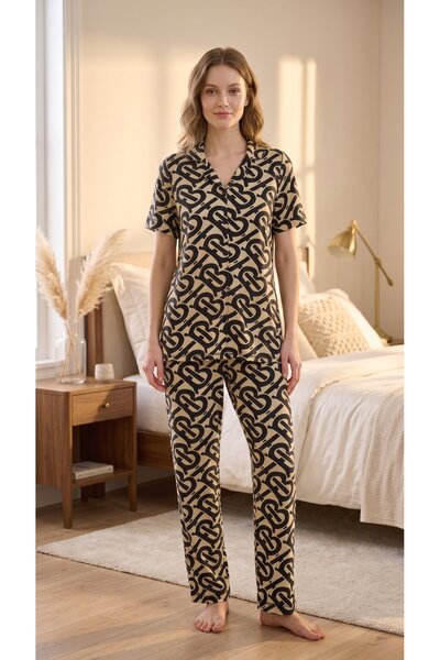 Etoile Bambu Kısa Kollu Yazlık Kadın Pijama Takımı 73374