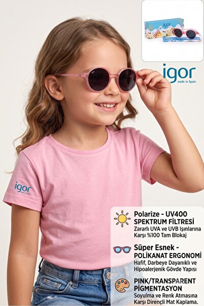 IGOR Children's Sunglasses Uv Protection Tr318 Teddy Pudra-Pudra