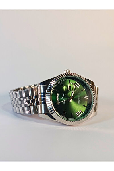 Folie à Deux FD Pasıfıc Emerald , Erkek Kol Saati, Paslanmaz Kordon, Günlük v...