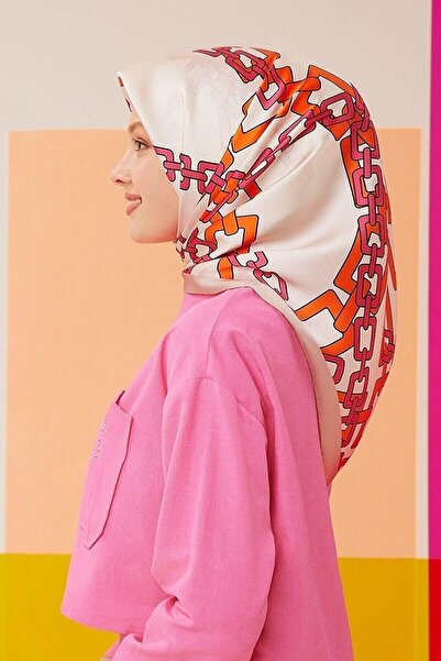 Armine Nostalji Serisi %100 Twill İpek Eşarp 8736D 11