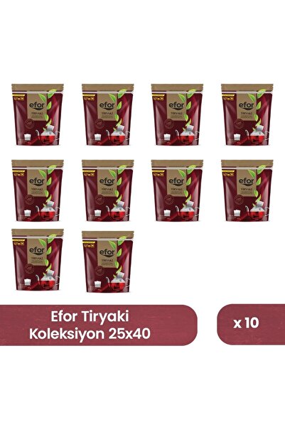 EFOR ÇAY Efor Demlik Poşet Çay Jumbo Tiryaki 40 Gr 25 Li X 10 Adet