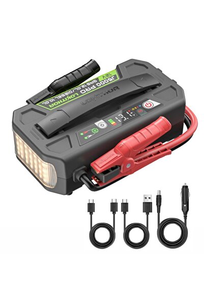 J5000PRO 12V 5000Amp LiFePO4 Akıllı Akü Takviye + Powerbank + Led Lamba