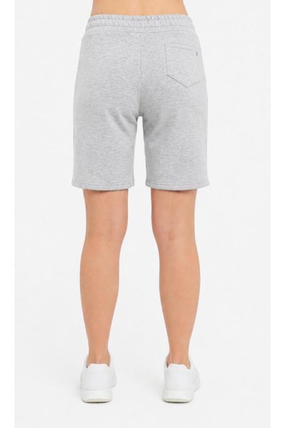 AXXEL Women's Light Gray Melange 2 Thread Shorts-S224