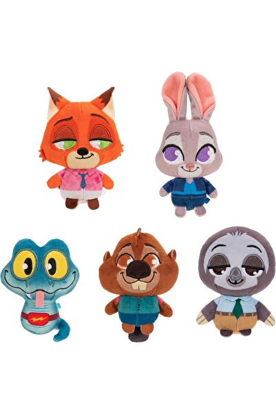 Zootropolis مجموعة دمى ديزني زوتوبيا 2 الغامضة، 5 شخصيات ناعمة قابلة للتجميع،...