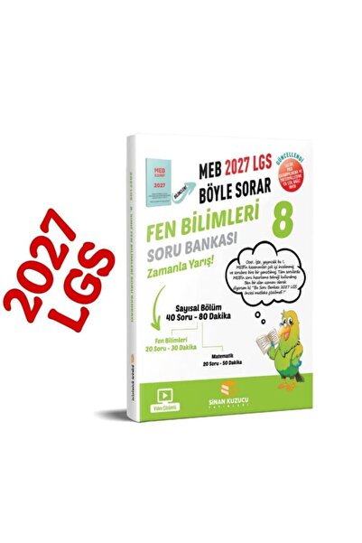 SİNAN KUZUCU YAYINLARI 2027 8 .SINIF FEN BİLİMLERİ SORU BANKASI + 8 FEN BİLİMLERİ İLK DOZ 20 SARMAL DENEME 2027