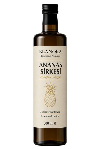Blanora Doğal Fermantasyon Ananas Sirkesi Pineapple Vinegar 500 Ml