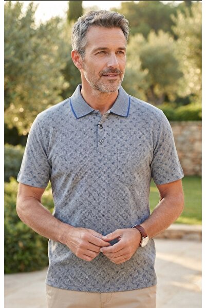 ALGE Classic Men's Combed Cotton T-Shirt with Collar Pockets