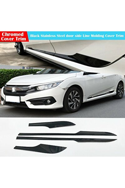 10oto Honda Civic Fc5 Fk7 Yan Kapı Alt Çıtası Parlak Siyah