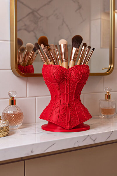 Belupa Corset Design Makeup Brush Holder and Pen Holder Decorative Desktop Or...