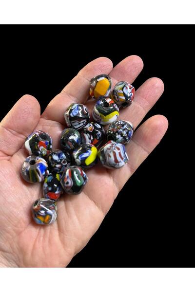 Flea Market Large Size Glass Indian Beads - Macrame Beads - Decoration Beads ...