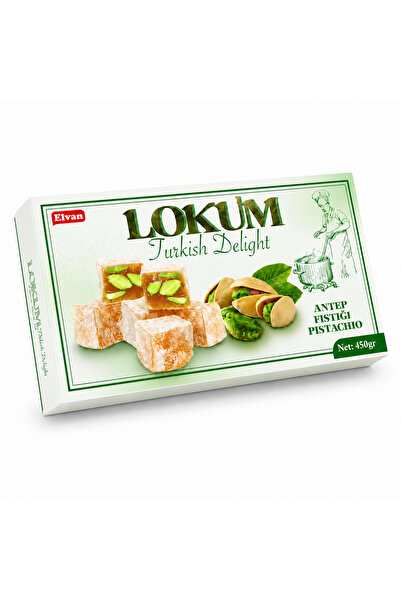 Elvan Antep Fıstıklı Lokum 450 Gr (1 Paket)