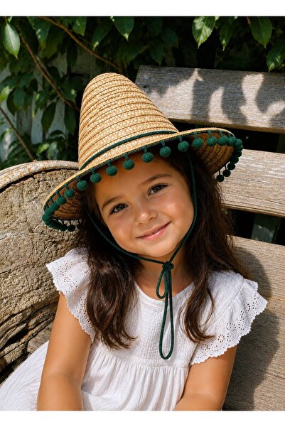 AKTEZ-EL Children's Original Mexican Hat - Green