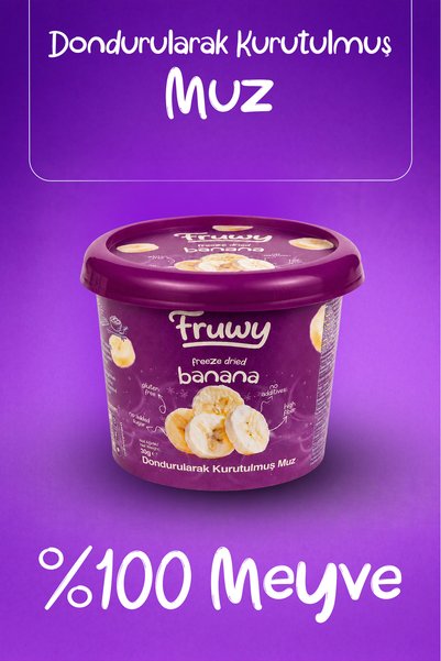 fruwy Freeze dried banana bucket (freeze dried banana) 30g