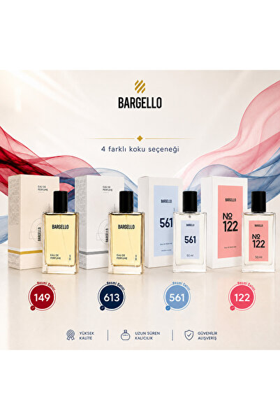 Bargello Kadın - Erkek Parfüm Seti 122 - 149 - 561 - 613 50 ML Dörtlü Set
