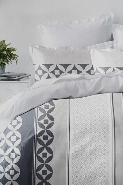 MILANO COLLECTION Set Lenjerie Pat Dublu 100% Bumbac 51209 C10 Grey