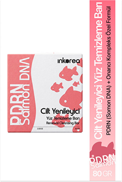 inkorea Pdrn Somon Dna Cilt Yenileyici Yüz Temizleme Barı 80 gr - Onarıcı ve ...