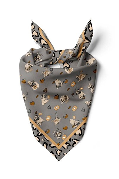 Modabutik Violla Y89 KADIN DESENLİ YEŞİL BANDANA