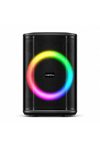 HEPU HP-979 8 İnç Bluetooth Partybox Hoparlör 40W Extra Bass Karaoke Mikrofonlu