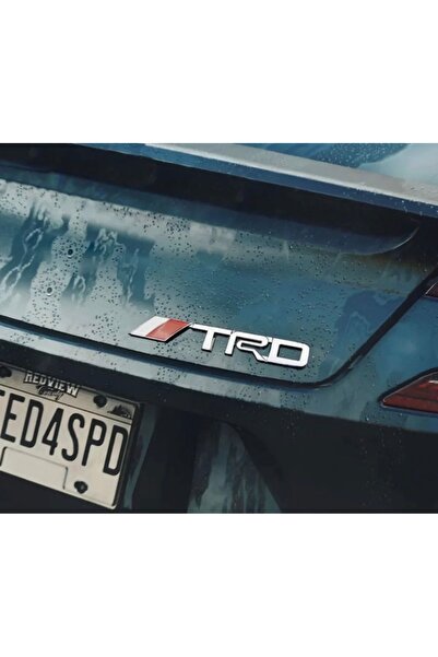 idealaksesuar Toyota Trd Lettering Fender Trunk Lettering Silver Color Metal ...
