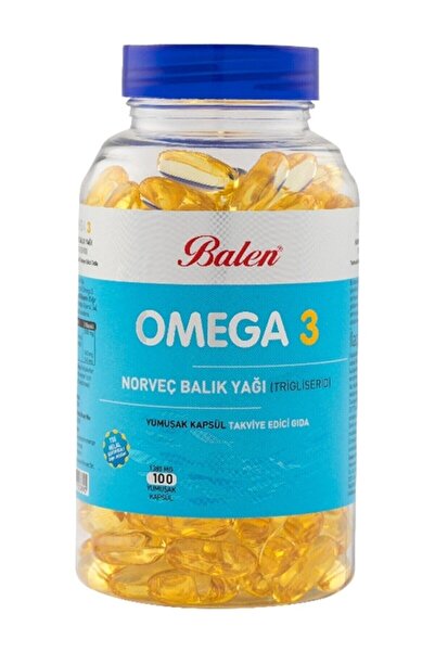 Balen Omega 3 Norveç Balık Yağı (trigliserid) 1380 Mg*100 Kapsül Yumuşak Kapsül