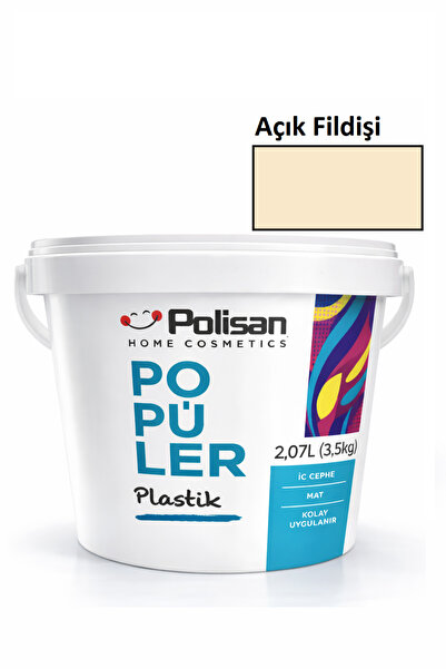 Polisan Popüler -Plastik -Mat -İç Cephe -Duvar Boyası -Açık Fildişi