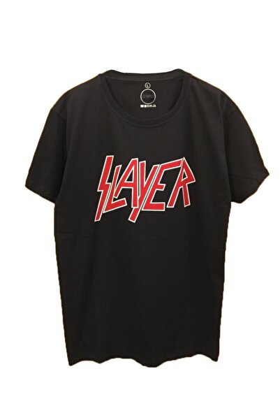Adrift ΜΠΛΕ Unisex Rock Music Slayer Μαύρο Tshirt DSSA6654
