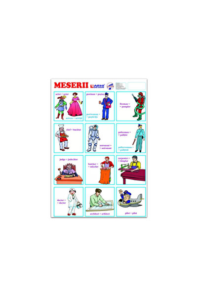Arhi Design Carton A4 pentru lucru manual, Română/Engleză
