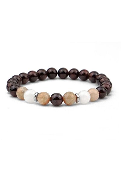 Alnis Atelier Granate Stone Natural Tal Bracelet