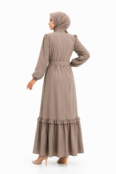 DAS KLEID Gathered Hijab Dress