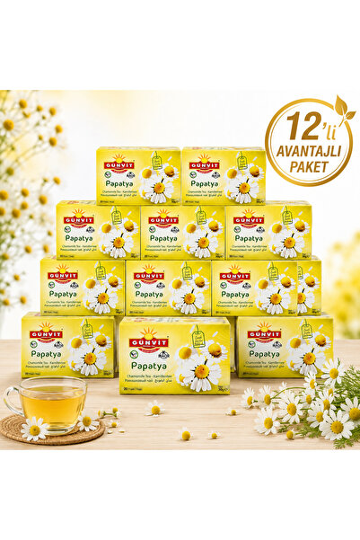 Papatya Çayı Bardak Süzen Poşet 20'li Kutu X 12