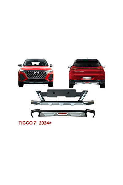 autogp Chery tiggo 7 promax ön ve arka tampon koruma difüzör plastik 2024+