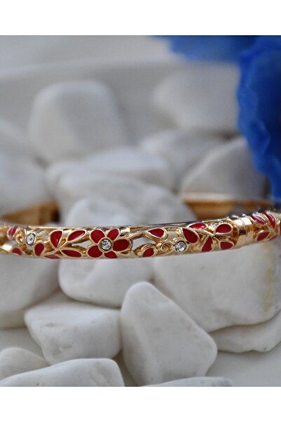 EdraBijou Flora Gold Kelepçe Bileklik
