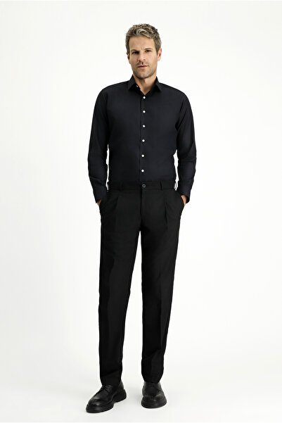 Kiğılı 7 Drop Slim Fit Slim Fit Lycra Pleated Classic Fabric Trousers