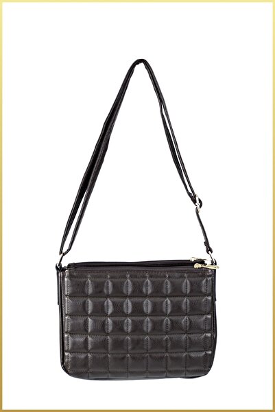 birizmoda Women's Quilted Model Cross Shoulder Bag - Bitter Brown