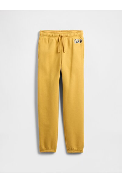 GAP Erkek Çocuk Sarı Relaxed Logo Jogger Eşofman Altı