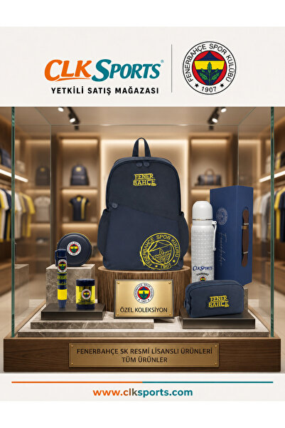 Fenerbahçe School Backpack, Double Compartment Pencil Bag, Steel Thermos Prem...