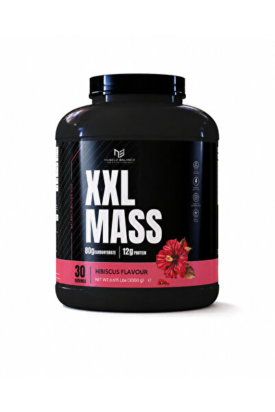 MUSCLE BALANCE XXL Mass Gainer 3000 Gr 30 Servis Hibiscus