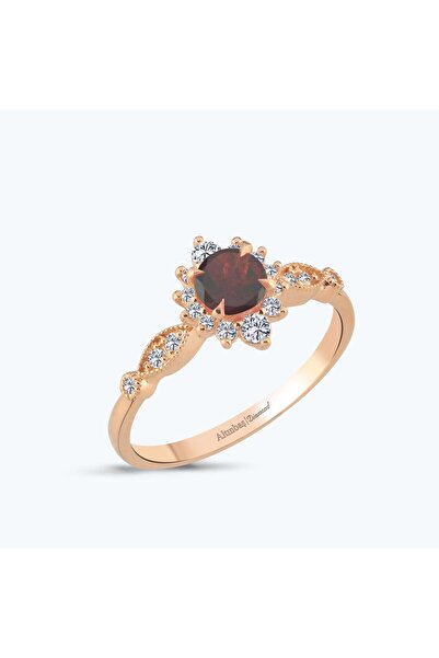 Altınbaş Pırlanta Garnet Taşlı Vintage Yüzük