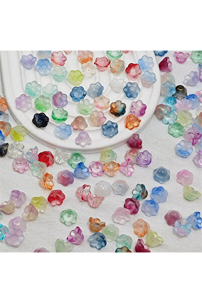 Choice 100pcs random color 50/100pcs Colorful Lily of the Valley Lampwork Gla...