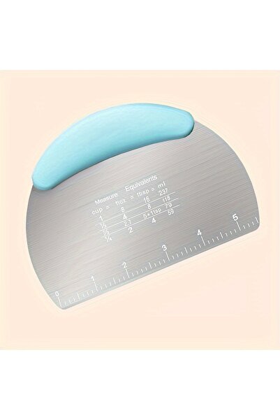 choice2 Blue 1PC Stainless Steel Dough Scraper Cutter, Pastry Food Chopper To...