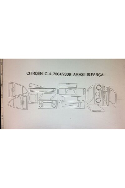 Demircioğlu Oto Aksesuar Marketi Citroen c4 2004-2008 18 piece torpedo cover ...