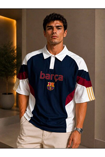 KUN SPORTSWEAR PREMİUM YAKA RETRO NOSTALJİ RENK BLOKLU OVERSİZE UNİSEX