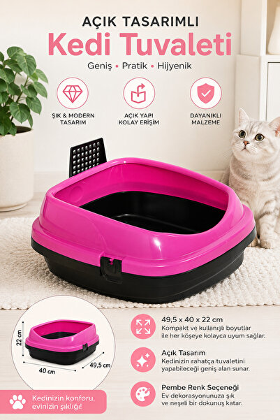 Yıldızhane Comfort Kedi Tuvaleti Kürek Hediyeli Emniyetli Tasarım
